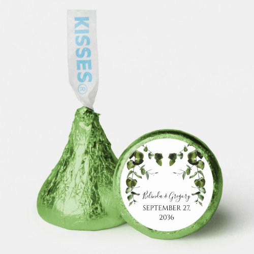 Rustic  Eucalyptus Leaves Wedding   Hersheys Kisses