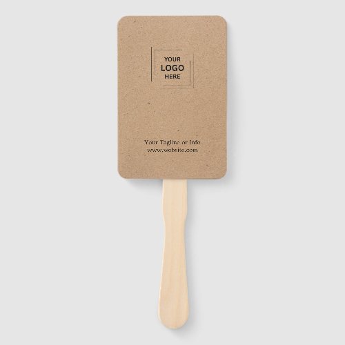Rustic Event Branding Promotion Style Hand Fan