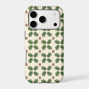 Rustic Evergreen & Pinecone Botanical Christmas iPhone 17 Pro Case