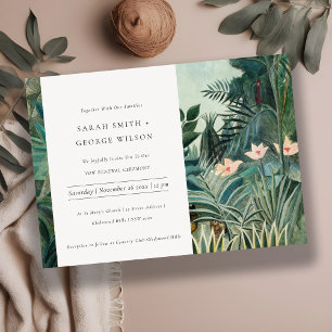 Rustic Exotic Tropical Forest Vow Renewal Invite