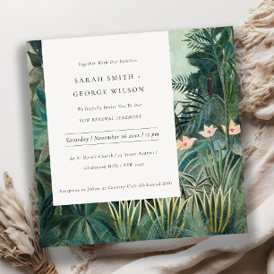 Rustic Exotic Tropical Forest Vow Renewal Invite