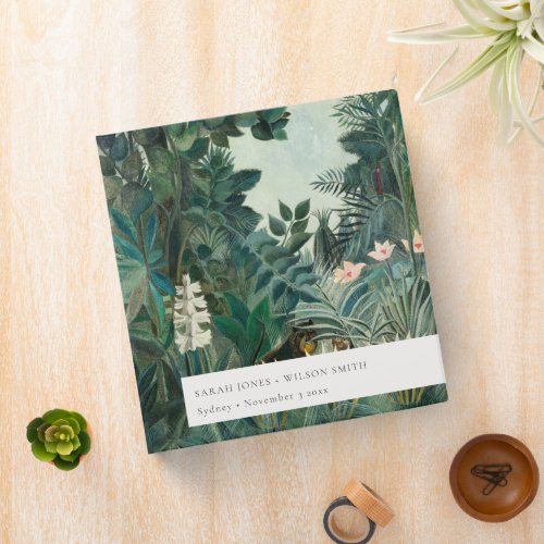 Rustic Exotic Tropical Rainforest Wedding Albums 3 Ring Binder