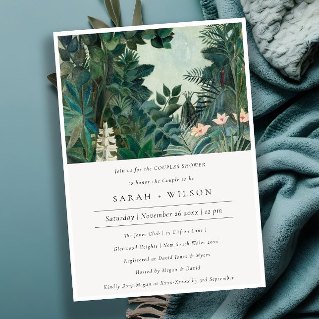Rustic Exotic Tropics Forest Couples Shower Invite (Creator Uploaded)
