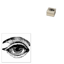 Rustic Eyeball Vintage Rubber Stamp