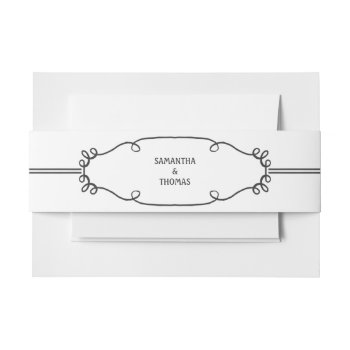 Rustic Face Gray Belly Band by envelopmentswedding at Zazzle