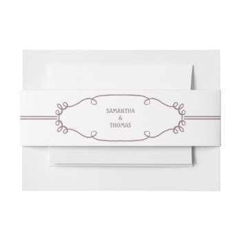 Rustic Fade Pink Belly Band by envelopmentswedding at Zazzle
