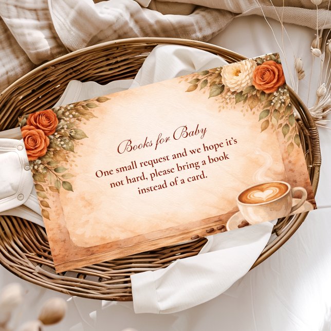 Rustic Fall A Baby Is Brewing Books for Baby Enclosure Card (Creator Uploaded)