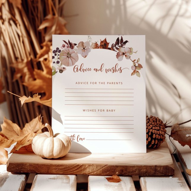 Rustic fall advice and wishes for parents card (Creator Uploaded)