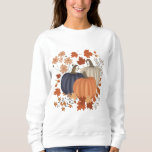 Rustic Fall Autumn Pumpkins Wildflowers Leaves Sweatshirt<br><div class="desc">A rustic hand drawn pumpkins, floral and leaves design ideal for Fall Autumn. A beautiful pumpkins design featuring neutral tones and botanical illustrations and leaves. Rustic pumpkins design ideal for Autumn Fall decor, Thanksgiving and Halloween etc. Perfect for anyone who loves hand drawn illustrations, pumpkins, wildflowers and Fall and Autumn...</div>