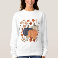 Rustic Fall Autumn Pumpkins Wildflowers Leaves