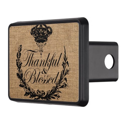 rustic fall autumn thanksgiving thankful blessed hitch cover