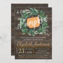 Rustic Fall Baby Shower Party Invitation