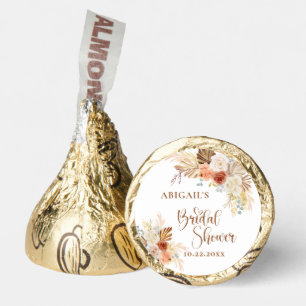 Rustic Fall Boho Arch Pampas Bridal Shower Hershey®'s Kisses®