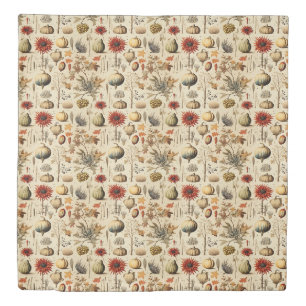 Rustic Fall Botanical with Gourds & Grains Duvet Cover