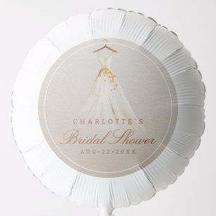 Rustic Fall Bridal Shower Balloon Wedding Dress