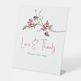 Rustic Fall Bridal Shower Favor Sign