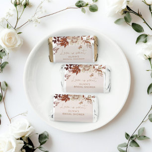 Rustic fall bridal shower hershey's miniatures