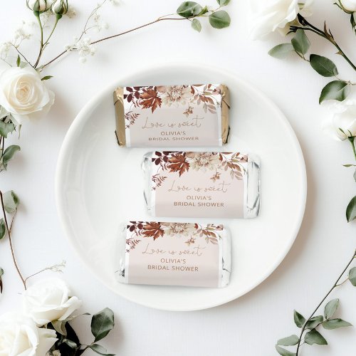 Rustic fall bridal shower hershey's miniatures