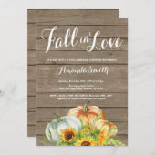 Rustic Fall Bridal Shower invitation (Front/Back)