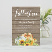 Rustic Fall Bridal Shower invitation (Standing Front)