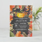 Rustic Fall Bridal Shower Invitation (Standing Front)