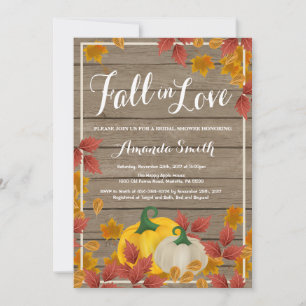 Rustic Fall Bridal Shower invitation