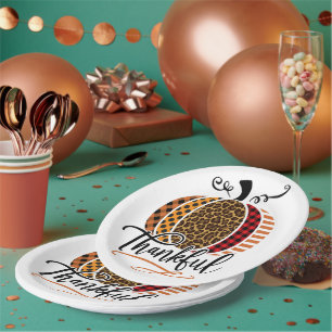 Rustic Fall Celebration Paper Plates