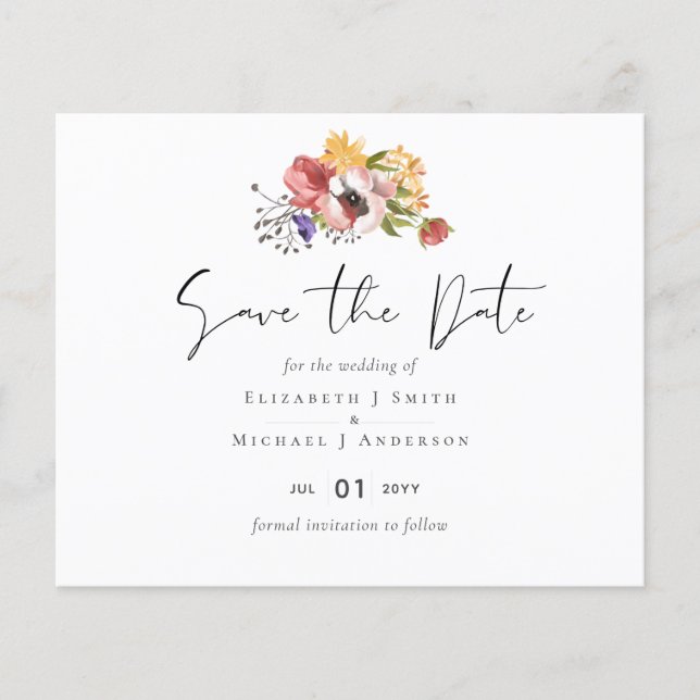 Rustic Fall Colors Wedding Collection - Budget (Front)