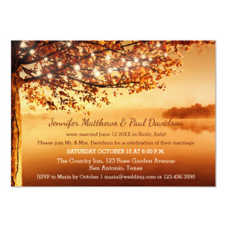 Rustic Fall Elope Or Post Wedding Party Invitation Rustic Fall Elope Or Post Wedding Party Invitation