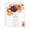 Rustic Fall Floral Budget Wedding Save the Date