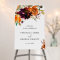 Rustic Fall Floral Elegant Wedding Welcome Sign