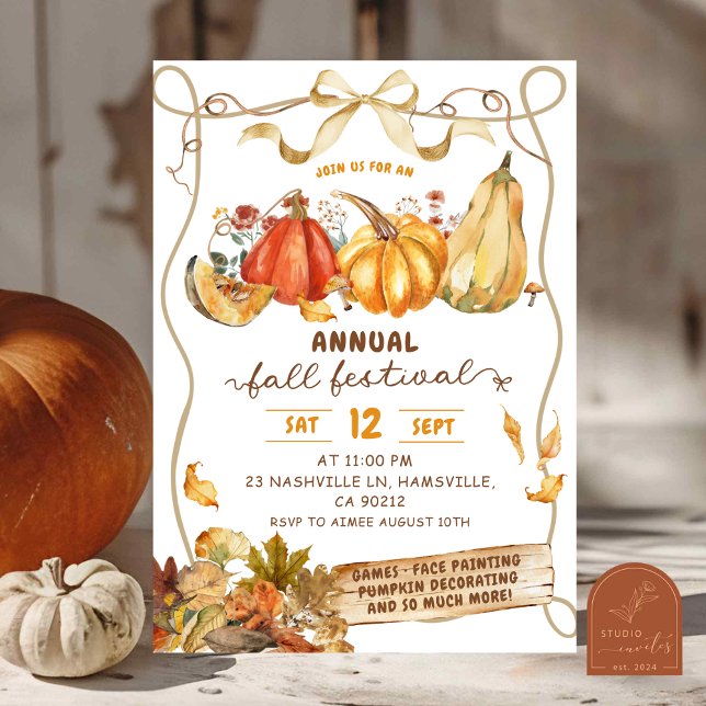 Rustic Fall Harvest Festival Invitation (Creator Uploaded)