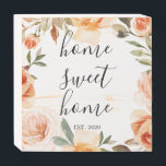 Rustic Fall Home Sweet Home Wooden Box Sign<br><div class="desc">More farmhouse decor in the Little Bayleigh store!</div>