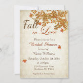 Rustic Fall in Love Bridal Shower Invitation (Front)
