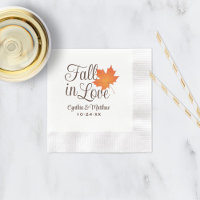 Rustic Fall in Love Maple Leaf Wedding