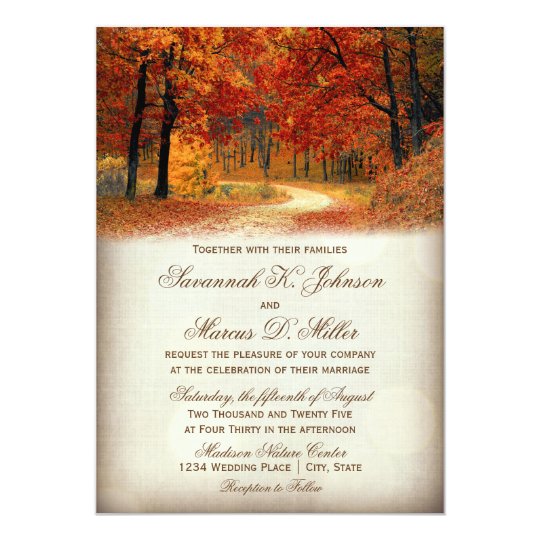 Autumn Wedding Invitations 8