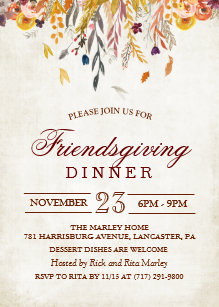 friendsgiving invitations zazzle