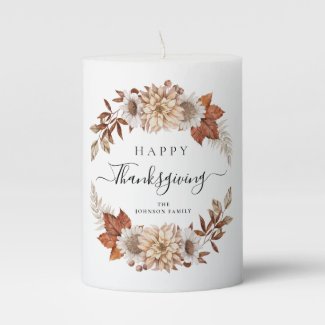 Rustic Fall Leaves Happy Thanksgiving