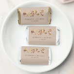 Rustic Fall Leaves Hershey's Miniatures<br><div class="desc">Rustic Fall Leaves Hershey's Miniatures. Send guests home with a token of love in the form of these “Love” chocolate favors, wrapped in coordinating designs of watercolor fall leaves and florals in warm, romantic hues. Set against a taupe background, the packaging adds charm and cohesiveness to your wedding theme while...</div>