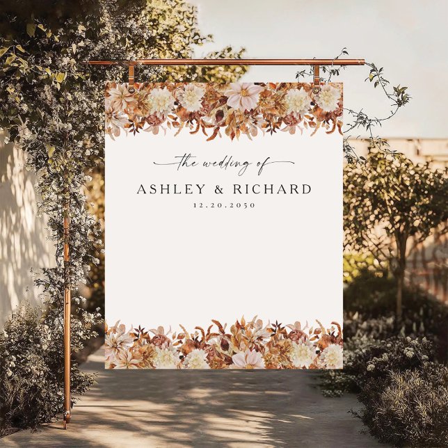 Rustic Fall Leaves Wedding Backdrops (Creator Uploaded)