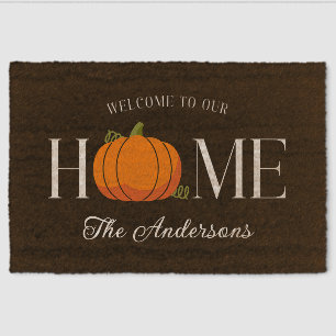 Rustic Fall Modern Farmhouse Coir Mat