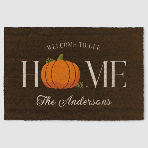 Rustic Fall Modern Farmhouse Coir Mat