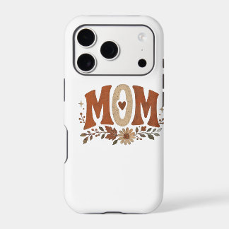 Rustic Fall Mom Floral Autumn Love Desk Mat iPhone 17 Pro Case