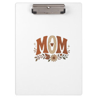 Rustic Fall Mom Floral Autumn Love Desk Mat Clipboard