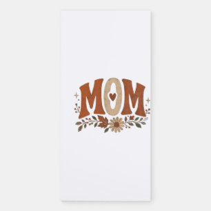 Rustic Fall Mom Floral Autumn Love Desk Mat Magnetic Notepad