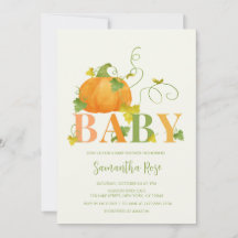 RUSTIC FALL PUMPKIN BABY SHOWER