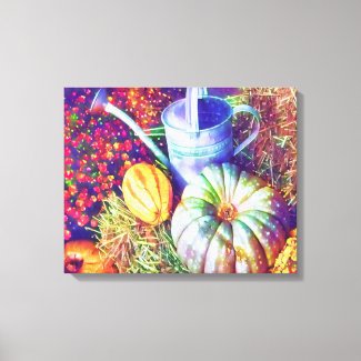Rustic Fall Pumpkins And Flowers
