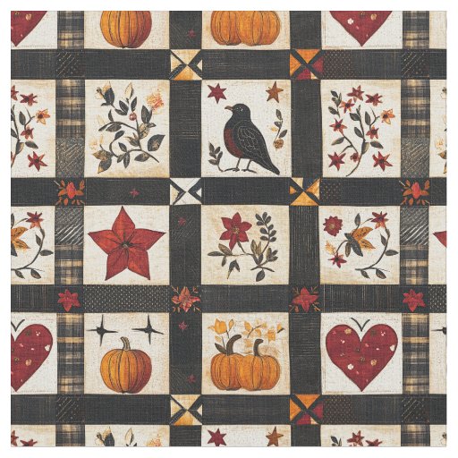 Rustic Fall Quilt Pattern | Farmhouse Patchwork Fabric