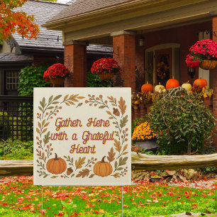 Rustic Fall Thanksgiving Sign