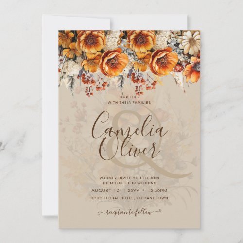 Rustic Fall Wedding Invitations